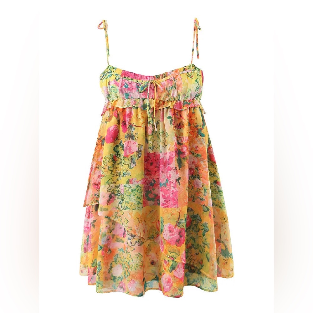 SOLD Lookalike Floral Babydoll Dress